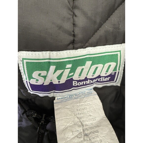 Skidoo SnoGear Bombardier Alaska High Pants Mens Bibs Black Size GL/LT SKI 34x31 - Picture 6 of 7